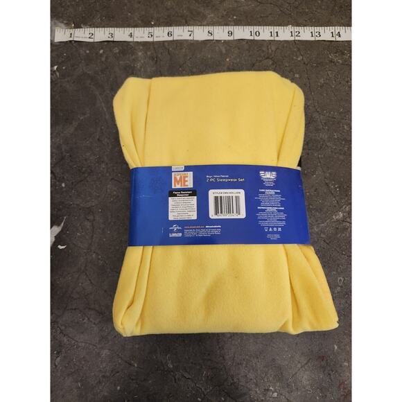 Minions Flannel Pajamas‎ Sleepwear Set Size 4 / 5 block Minion Boys 2 Pcs New - Picture 7 of 9